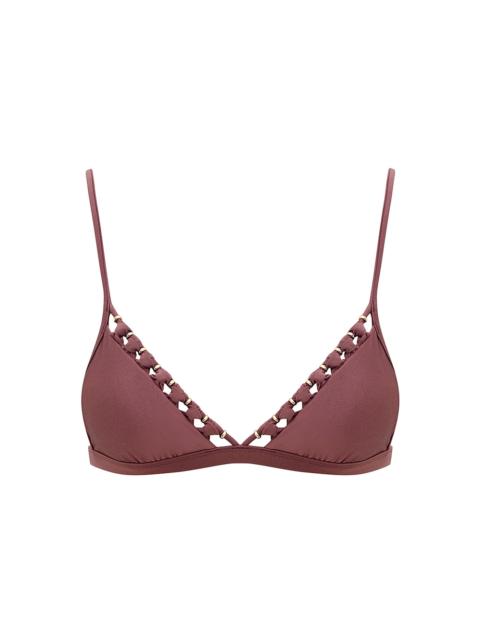 Zimmermann ASTER BEAD DETAIL BIKINI TOP