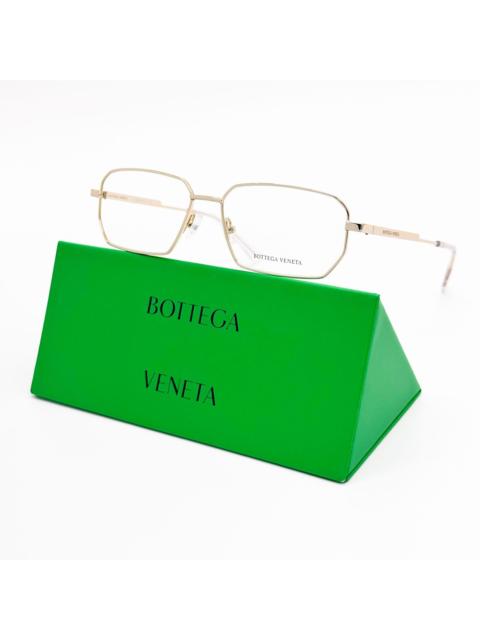Bottega Veneta NEW BOTTEGA VENETA EYEGLASSES BV1073O 002 SQUARE GOLD UNISEX
