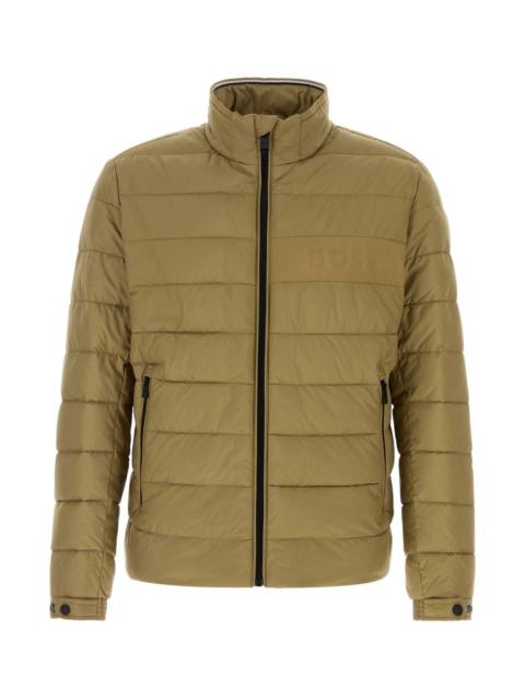 BOSS Boss Men Khaki Polyester Padded Jacket