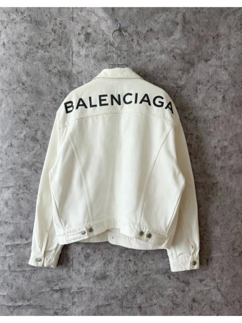 BALENCIAGA Balenciaga Back-Print Denim Jacket