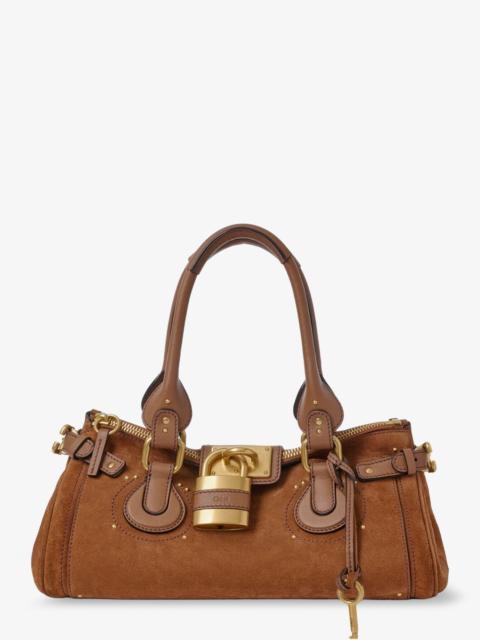 Chloé Chloe Paddington Suede Shoulder Bag Brown