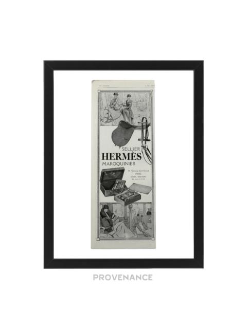 Hermès Hermes Antique Vintage Newsprint Ad - SELLIER MAROQUINIER