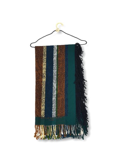 BALENCIAGA BALENCIAGA Striped Multicolour Woolen Muffler Shawl
