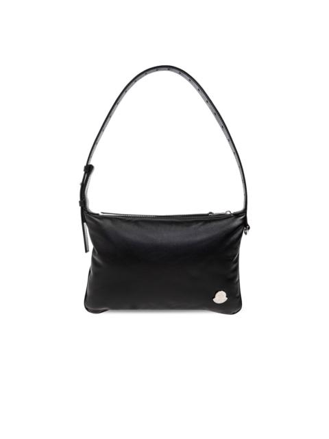 Moncler MONCLER $1350 Vetta Black Leather Shoulder Bag New