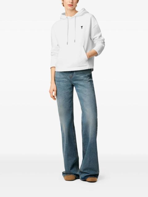 AMI Paris Ami Paris Ami De Coeur Contrasted Cotton Hoodie