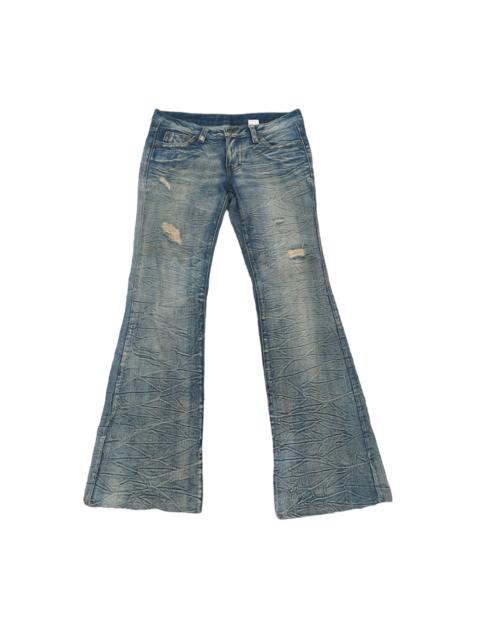 Other Designers Japanese Brand - Vintage Japanese Agate Low Rise Super Flared Jeans