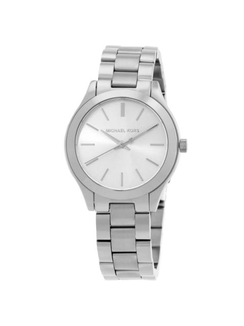 MICHAEL KORS Michael Kors Slim Runway Quartz Silver Dial Ladies Watch Set MK7563SET