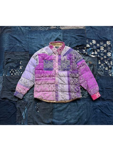 visvim VISVIM 26SS ICT Kerchief Down Bandana Jacket (Distressed Purple Paisley)