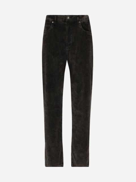 Dolce & Gabbana Oversize velvet pants