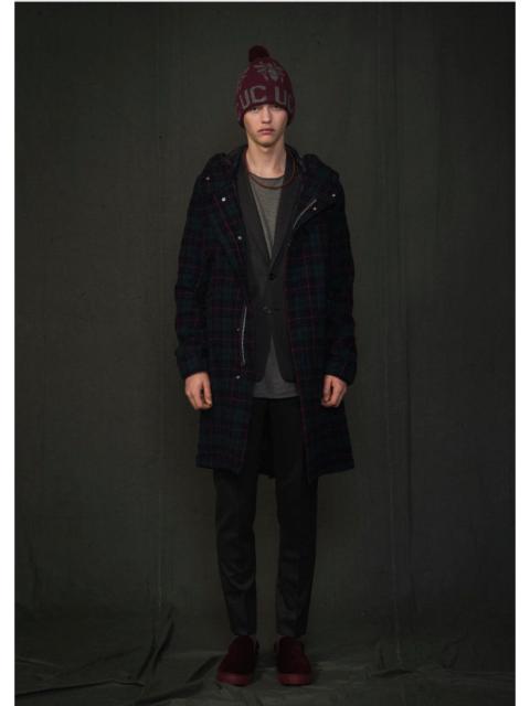 UNDERCOVER FW14 Wool Green Tartan Parkas