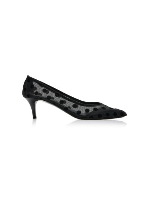 Isabel Marant Peleo Polka-Dot Mesh Pumps black