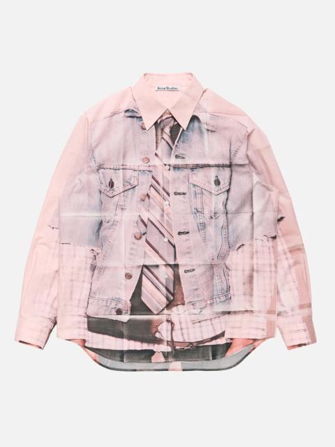 Acne Studios BB0711-415 SARONA LS PHOTOPAPER TLO POPLIN