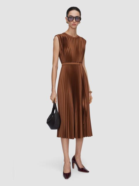 JOSEPH Volta Knit Weave Plissé Dress