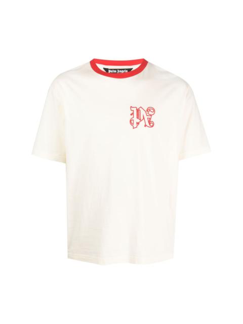 Palm Angels x Haas MoneyGram Racing monogram T-shirt