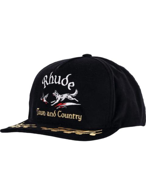 Rhude WINE COUNTRY SOUVENIR HAT (BLACK)