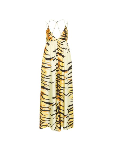 Nanushka zebra-print maxi dress