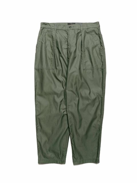 BEAMS PLUS 1Pleat Baker 80/3 Back Satin Sage