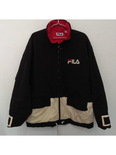 Other Designers Fila - Italia Big Logo Sports Padded Puffer Jacket
