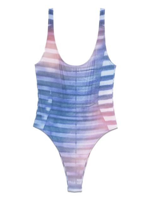 Jean Paul Gaultier Air striped swimsuit
