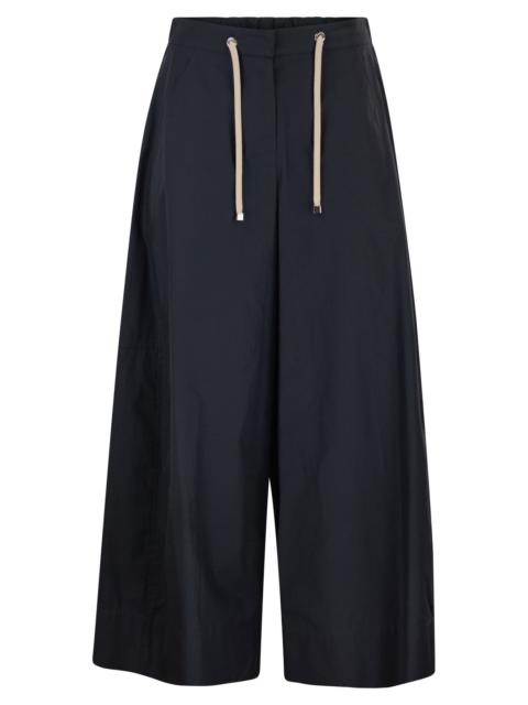 'S Max Mara S Max Mara Women Smmgufo - Cotton Culotte Trousers With Drawstring Waist