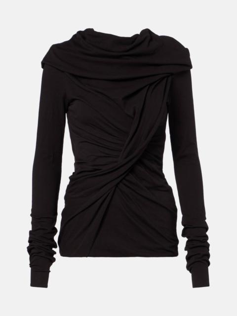 entire studios Off-shoulder cotton-blend jersey top