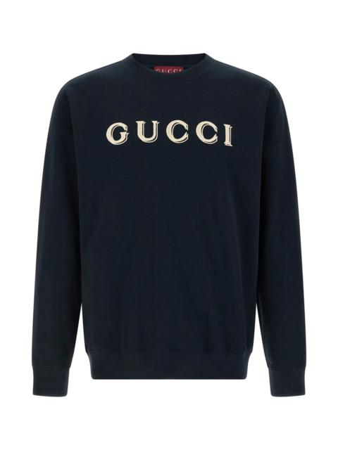 GUCCI Logo embroidery sweatshirt
