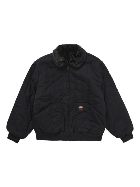 Supreme Supreme Dickies Reversible Quilted Faux Fur Work Jacket Black