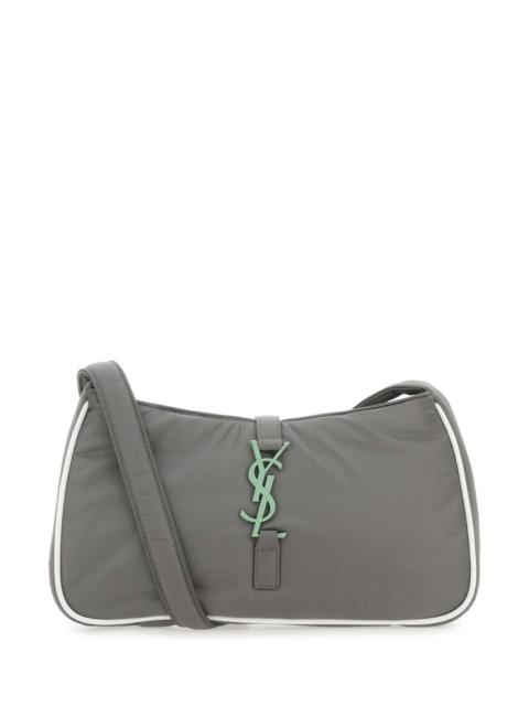 SAINT LAURENT Saint Laurent Men Grey Econylâ® Le 5 Ã€ 7 Shoulder Bag