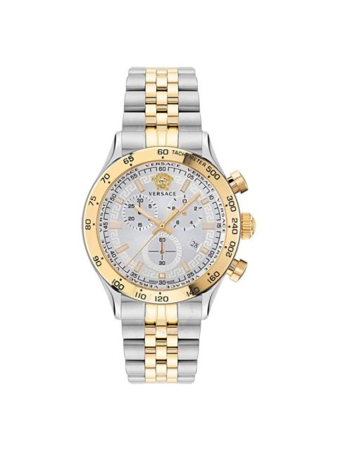 VERSACE Versace Chronograph Quartz Silver Dial Men's Watch VE2U00422
