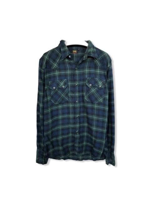 Vintage Lee Plaid Tartan Flannel Shirt 👕