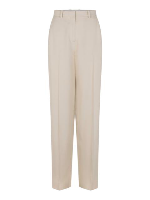 HEIRLOME Carolyn Twill Tapered Trousers ivory