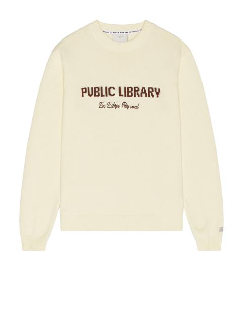 PERCIVAL Public Library Knitted Crew Jumper