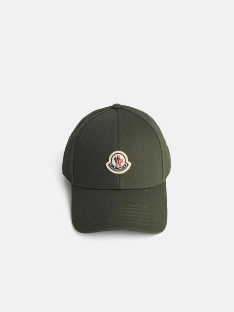 Moncler GREEN COTTON CAP