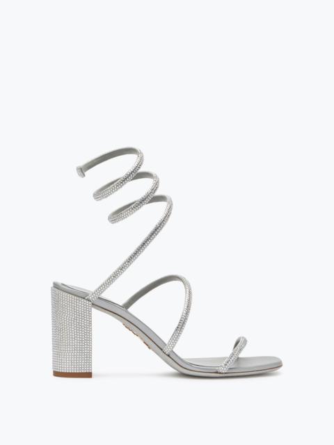 RENE CAOVILLA Cleo  Crystal Gray Sandal 80