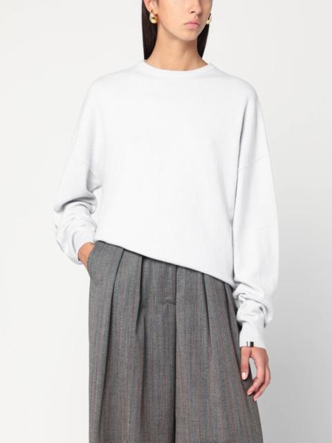 extreme cashmere Ice blue cashmere crew neck sweater