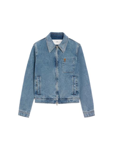 AMI Paris Ami Paris Blue Jackets - Denim Jackets Men
