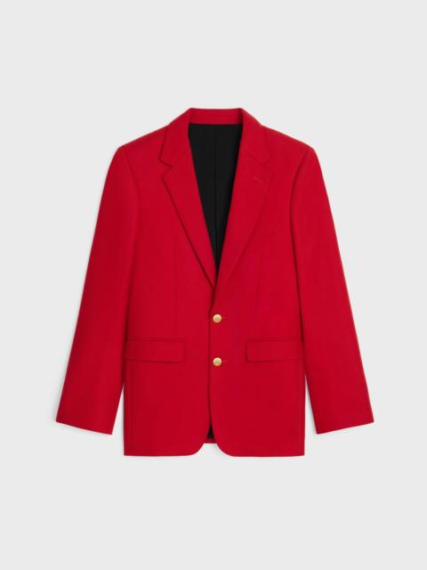 CELINE Celine Virgin Wool Blazer Jacket Red