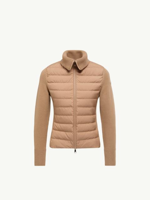 Moncler Padded Wool Zip-Up Cardigan