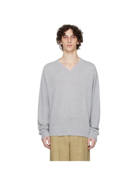 Our Legacy Blue Rue V-Neck Sweater