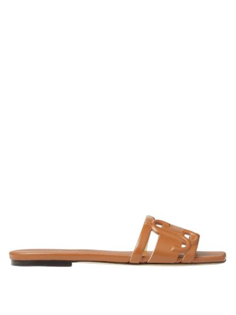JIMMY CHOO Jimmy Choo Laran Nappa Leather Slides