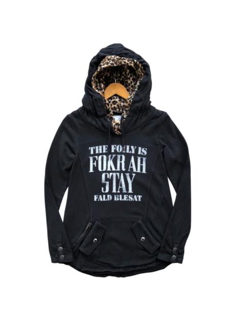 Other Designers If Six Was Nine - 2000s japanese MAISON GILFY punk leopard double hoodie