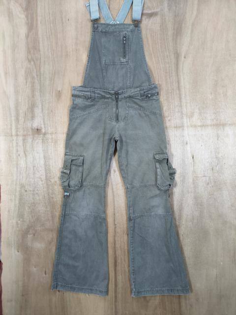 Other Designers Vintage - VINTAGE KWC OVERALL/SUSPENDER FLARE CARGO PANTS