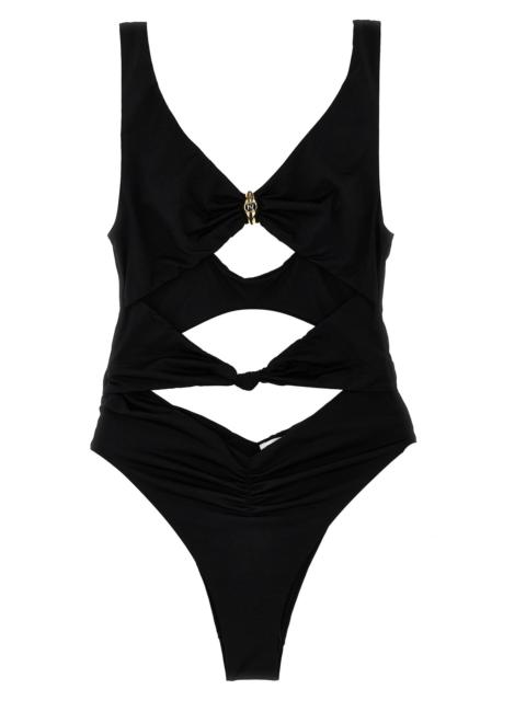 ELISABETTA FRANCHI Knot one-piece swimsuit