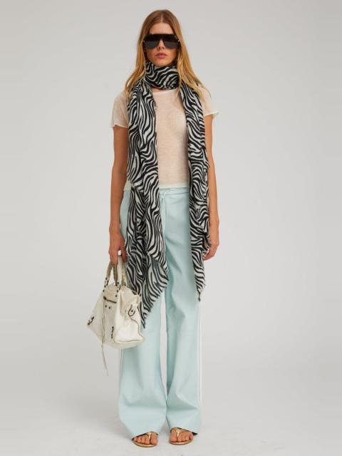 SPRWMN LEATHER BAGGY ATHLETIC PANTS