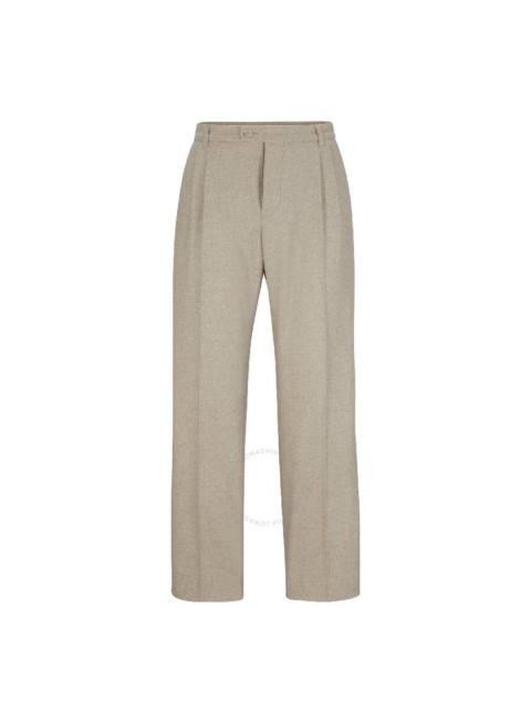 Other Designers Hugo Boss Men's Straight Waistband Wool Pants, Size Medium