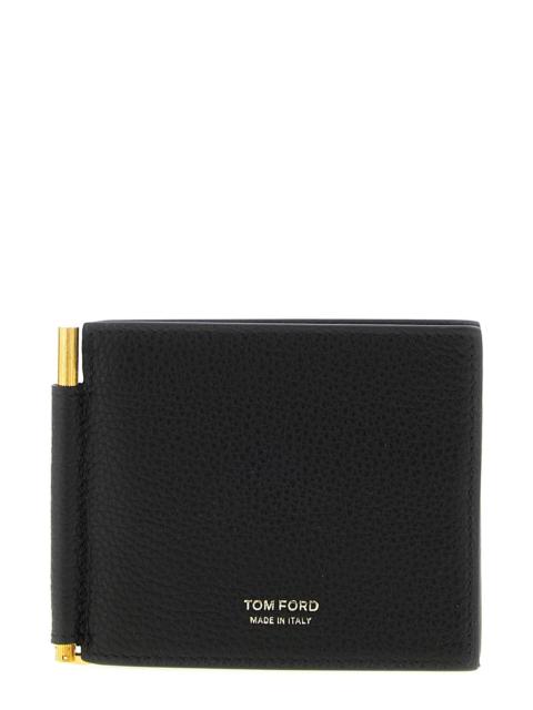 TOM FORD Hammered leather card holder