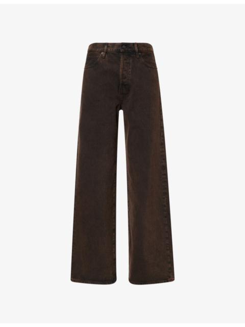 FRAME The Collegiate Wide-Leg Denim Jeans