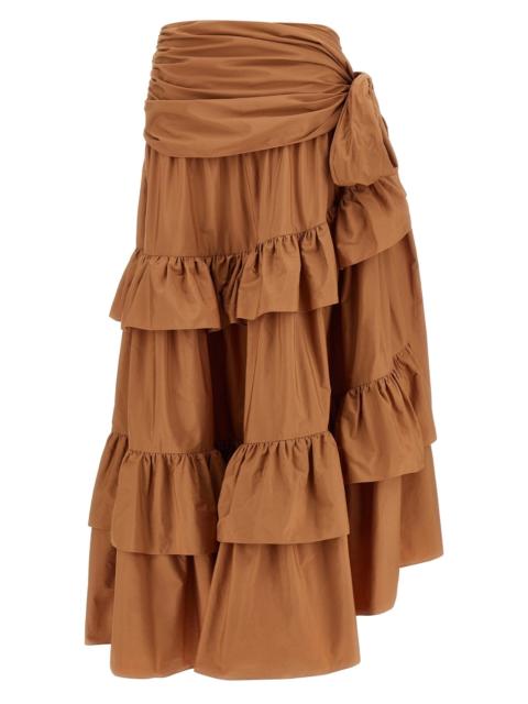 Chloé Flounces volant skirt