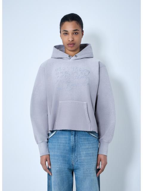 Maison Margiela Maison Margiela Women Hooded Sweatshirt With Ribbed Details