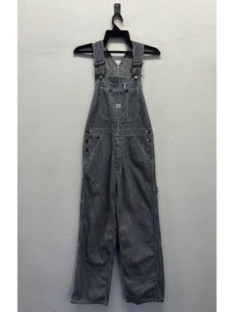 Other Designers Vintage Vicerer Striped Denim Overalls - Size M